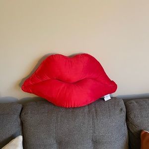 Decorative Pillow -Red Lips